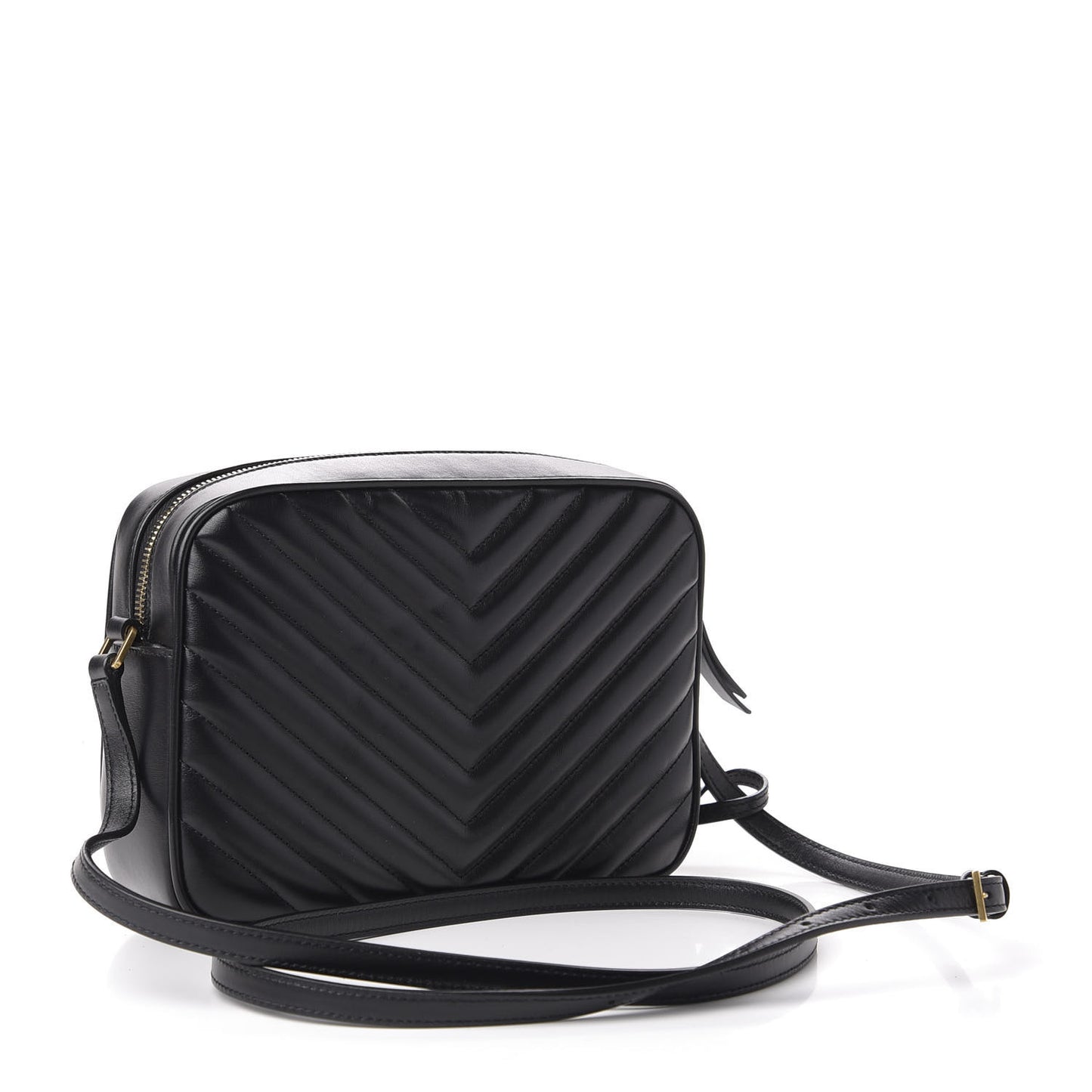 Calfskin Matelasse Monogram Lou Camera Bag Black