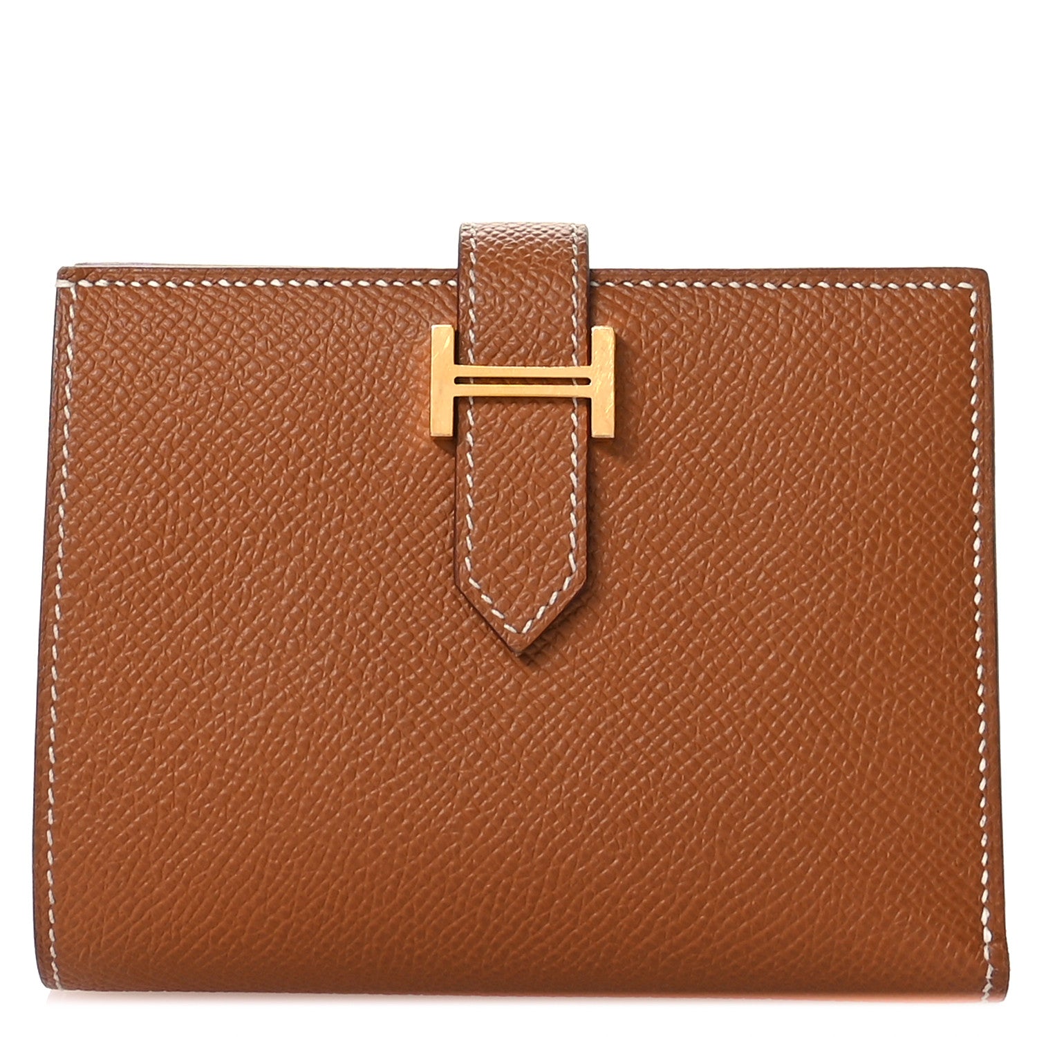Hermes Epsom Bearn Compact Wallet Gold 1 of 7