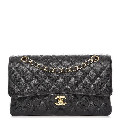 Chanel Caviar Quilted Medium Double Flap Black 1 of 9