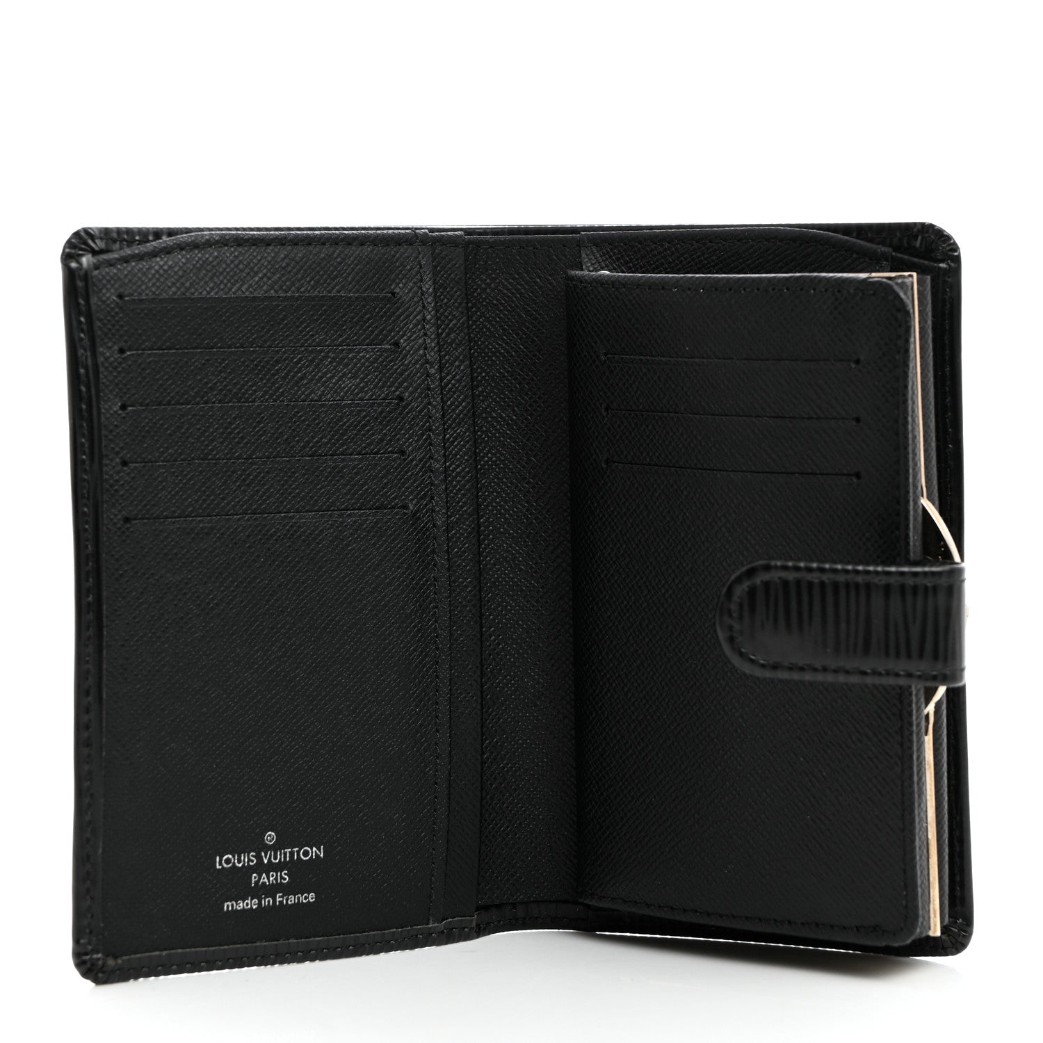 Louis Vuitton Epi French Purse Wallet Black 5 of 8