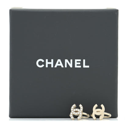 Chanel Metal Strass Lip Ring Set Gold 5 of 5