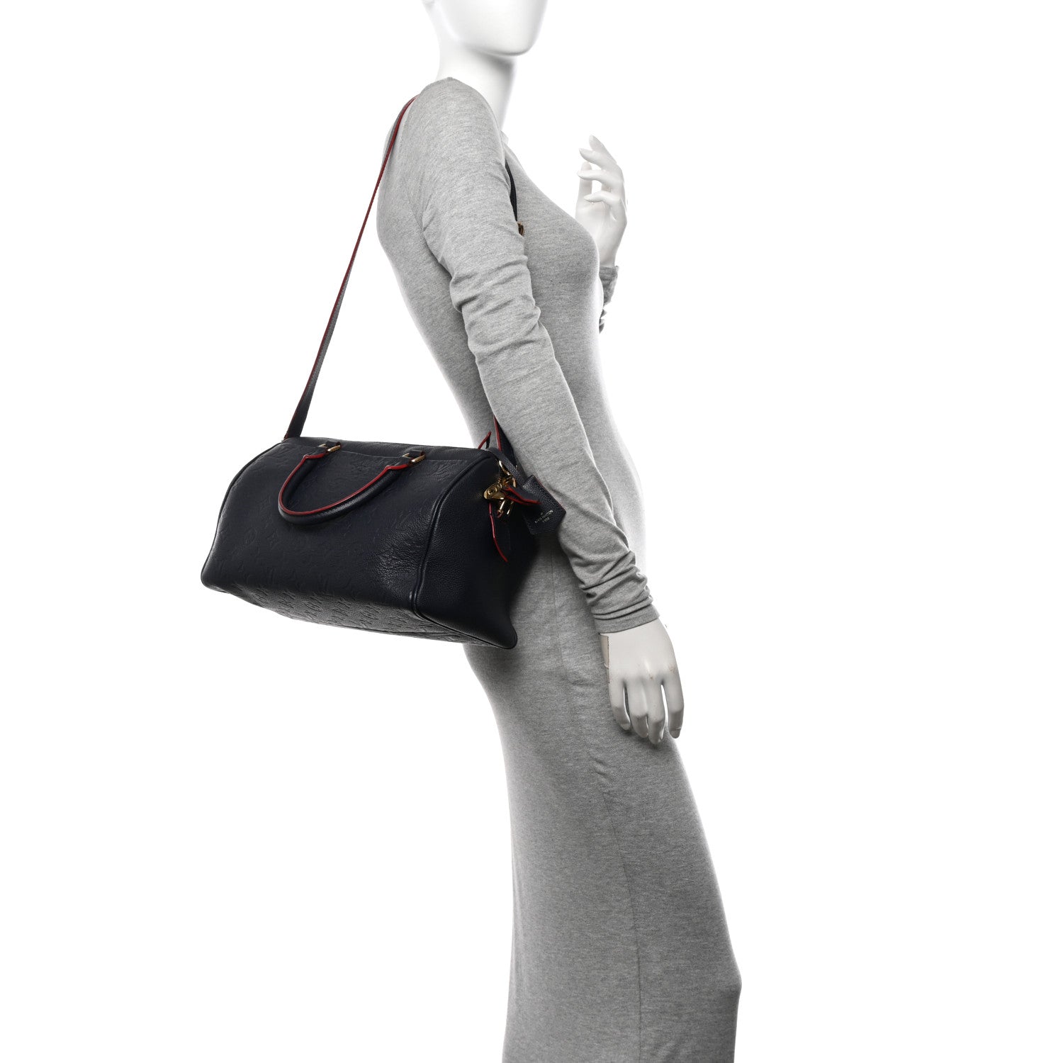 Louis Vuitton Empreinte Speedy Bandouliere 30 NM Marine Rouge 2 of 14