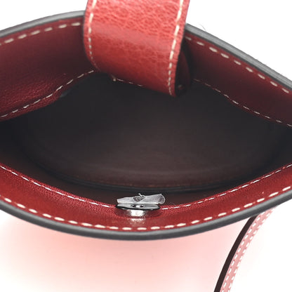 Chloe Shiny Calfskin Goatskin Mini Aby Bi-Color Bucket Fallow Pink 4 of 7