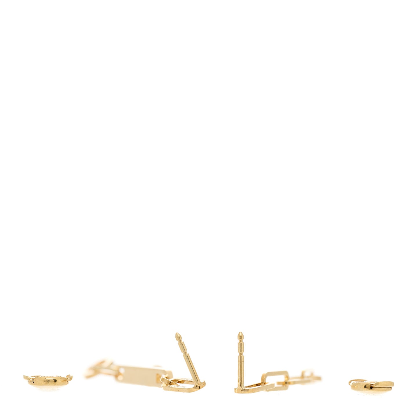 18K Yellow Gold TPM Kelly Chaine Earrings