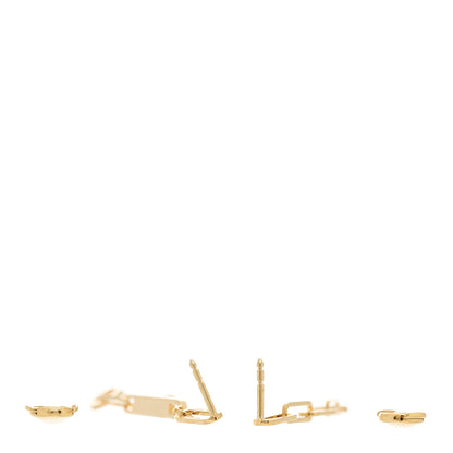 Hermes 18K Yellow Gold TPM Kelly Chaine Earrings 3 of 5