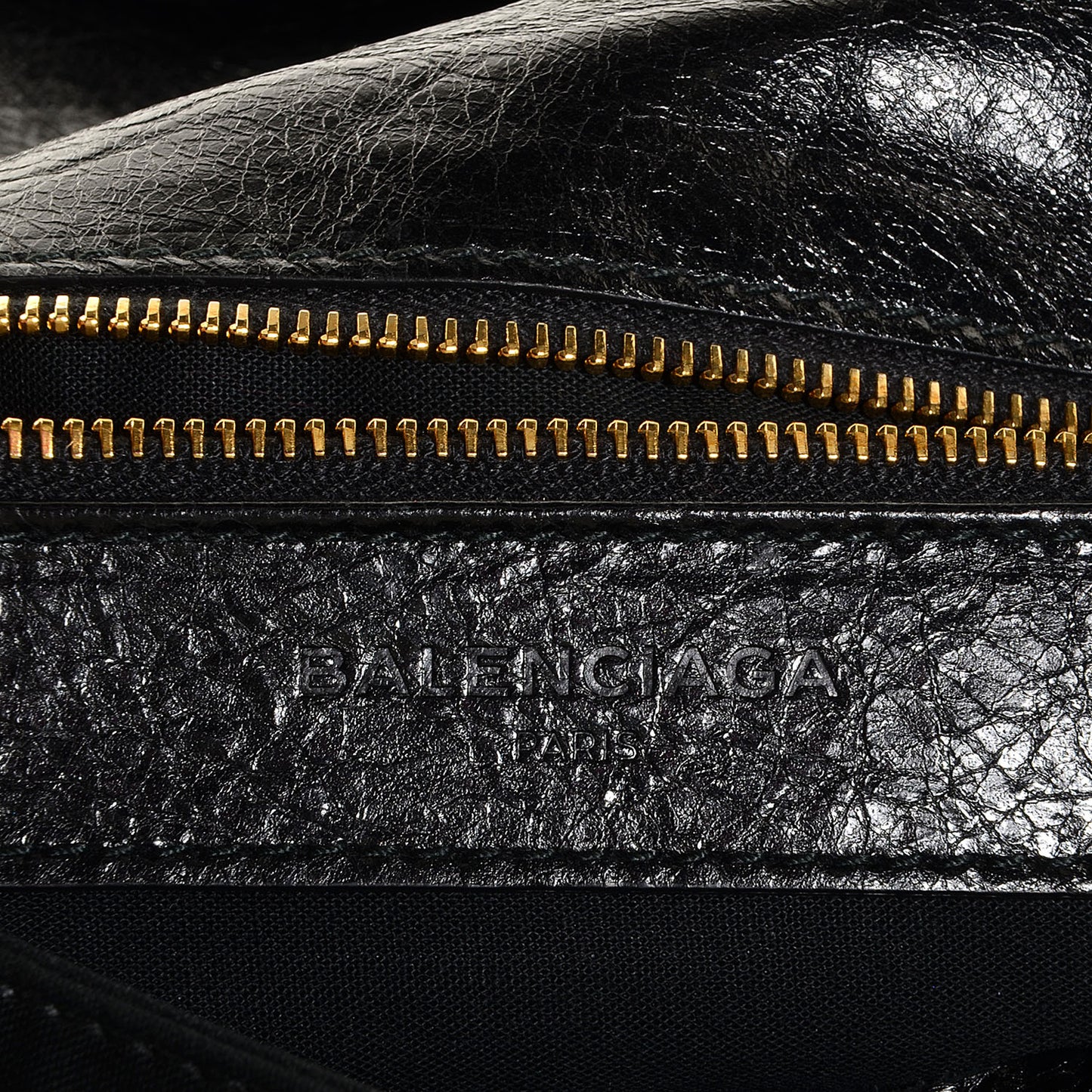 Agneau Giant 12 Gold Hardware Envelope Strap Clutch Black