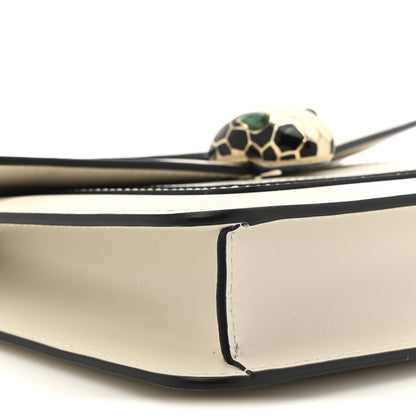 Bulgari Calfskin Small Serpenti Forever Crossbody Bag White Agate 10 of 14
