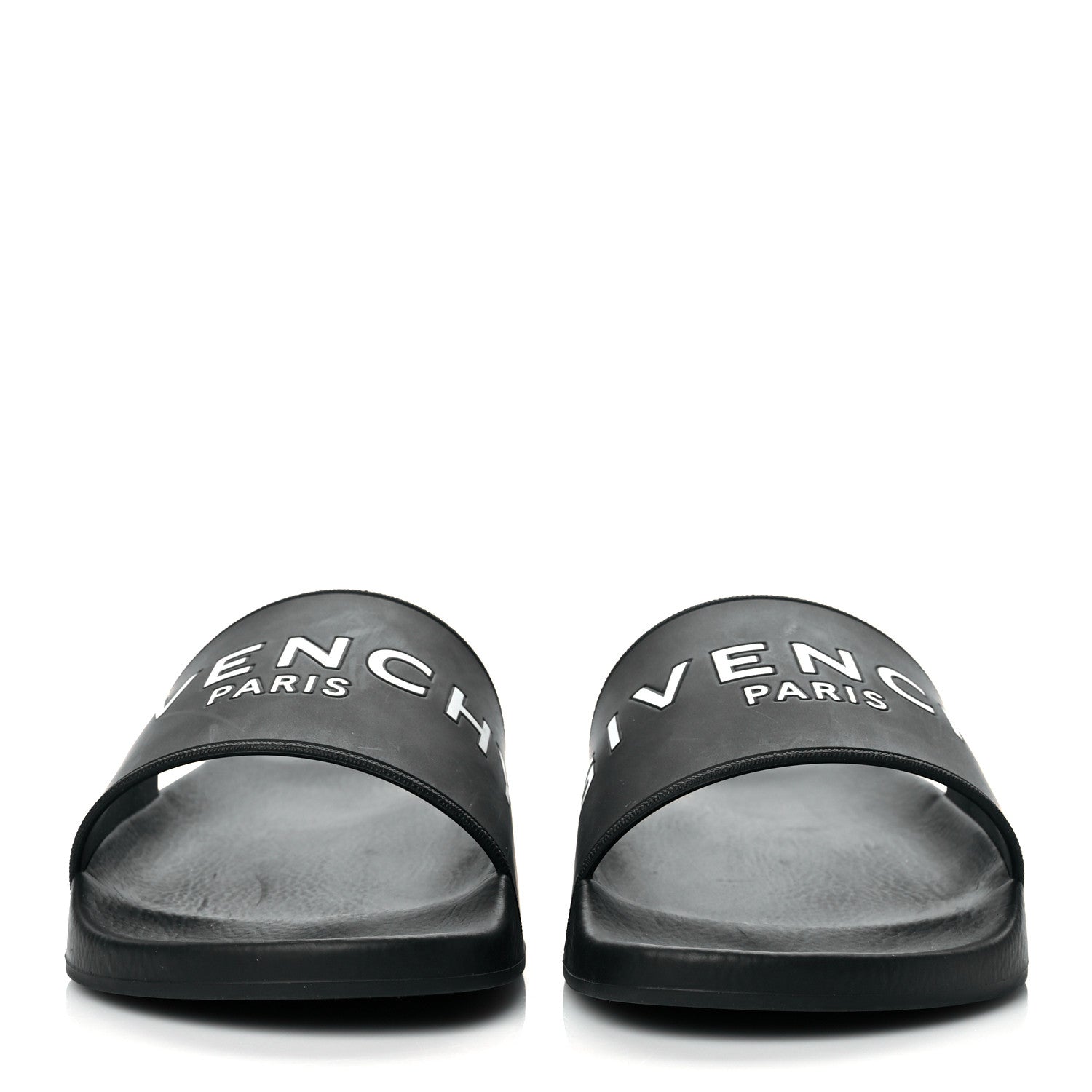 Givenchy Rubber Logo Pool Slide Sandals 39 Black 2 of 7