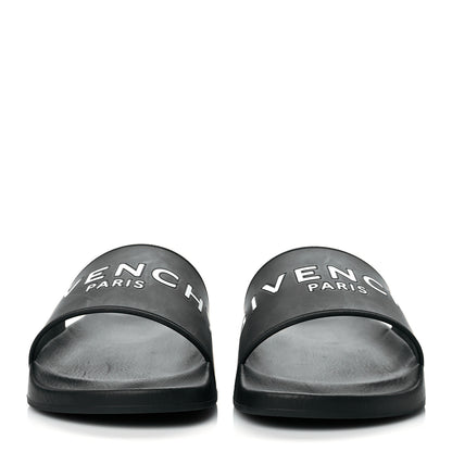 Givenchy Rubber Logo Pool Slide Sandals 39 Black 2 of 7
