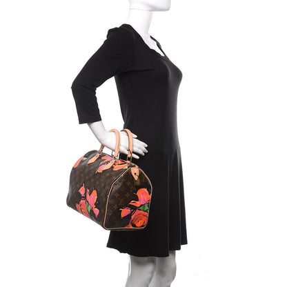 Louis Vuitton Monogram Roses Speedy 30 2 of 10