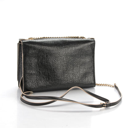 Jimmy Choo Washed Crinkled Calfskin Rebel Shoulder Bag Black 3 of 7