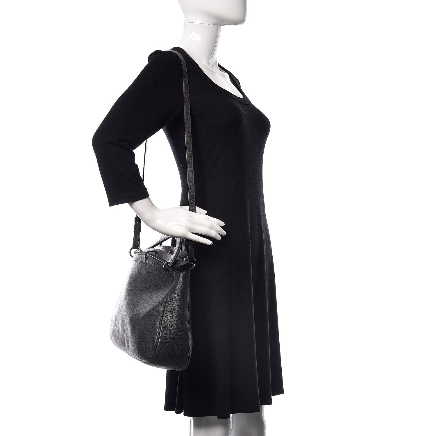Delvaux Calfskin Shoulder Bag Black 3 of 22