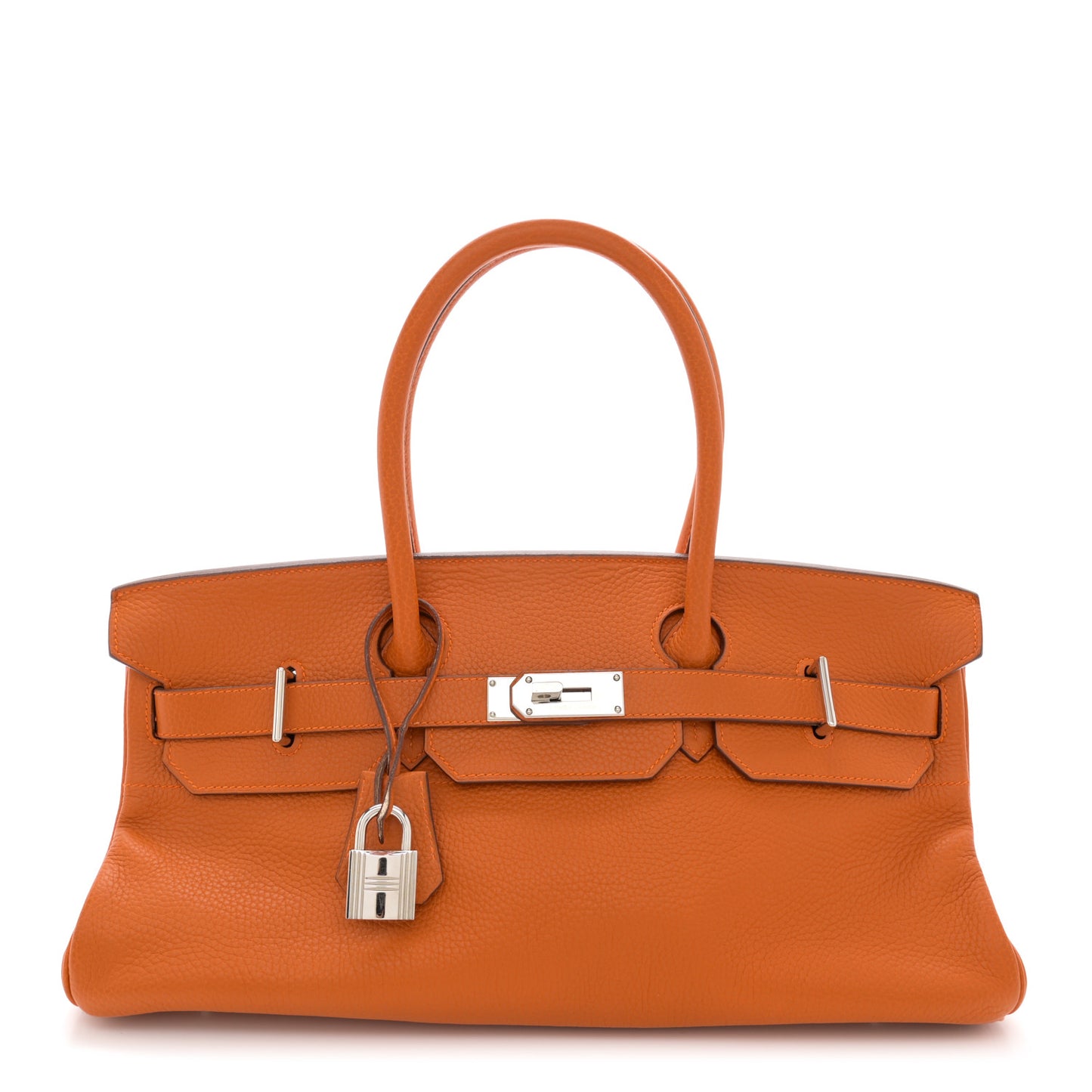 Taurillon Clemence JPG Birkin 42 Orange