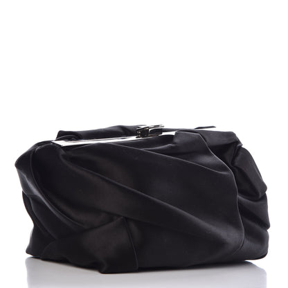 Proenza Schouler Satin Ruffle Frame Clutch Black 3 of 8