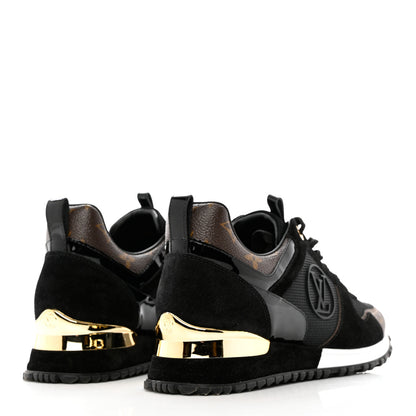Louis Vuitton Suede Monogram Run Away Sneakers 39 Black 4 of 8