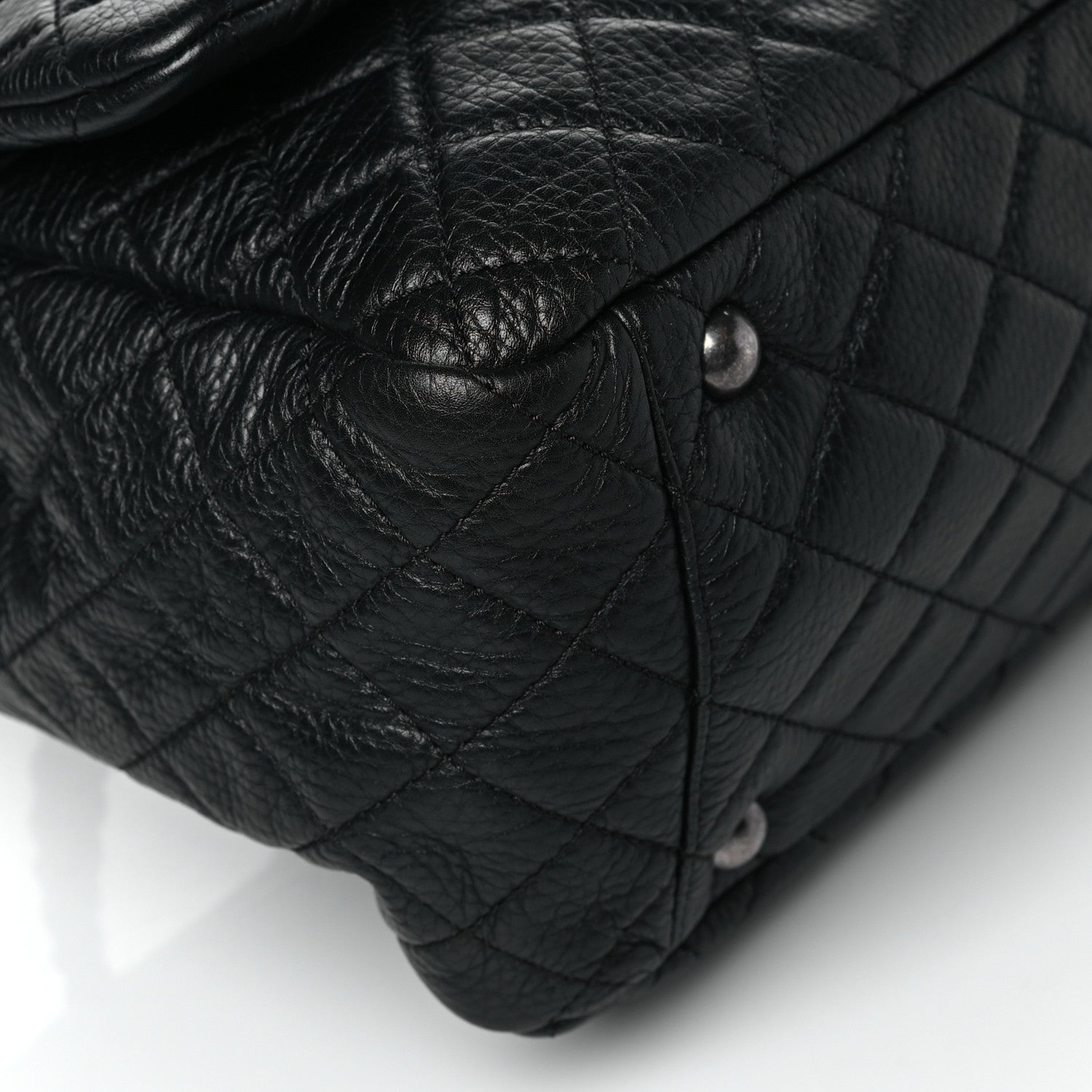 Chanel Calfskin Quilted XXL Travel Flap Bag Black 9 of 11
