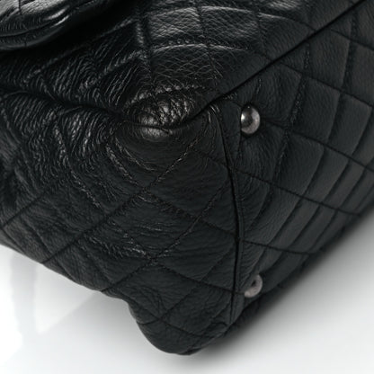 Chanel Calfskin Quilted XXL Travel Flap Bag Black 9 of 11