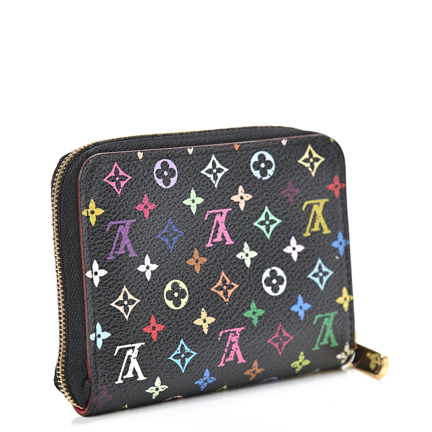 Louis Vuitton Monogram Multicolor Zippy Coin Purse Black Grenade 3 of 10