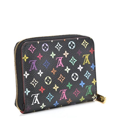 Louis Vuitton Monogram Multicolor Zippy Coin Purse Black Grenade 3 of 10