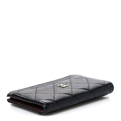 Chanel Caviar Quilted CC Zip Around Card Holder Black 4 of 7