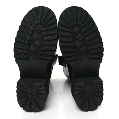 Chanel Calfskin CC Ankle Boots 38 Black 5 of 9