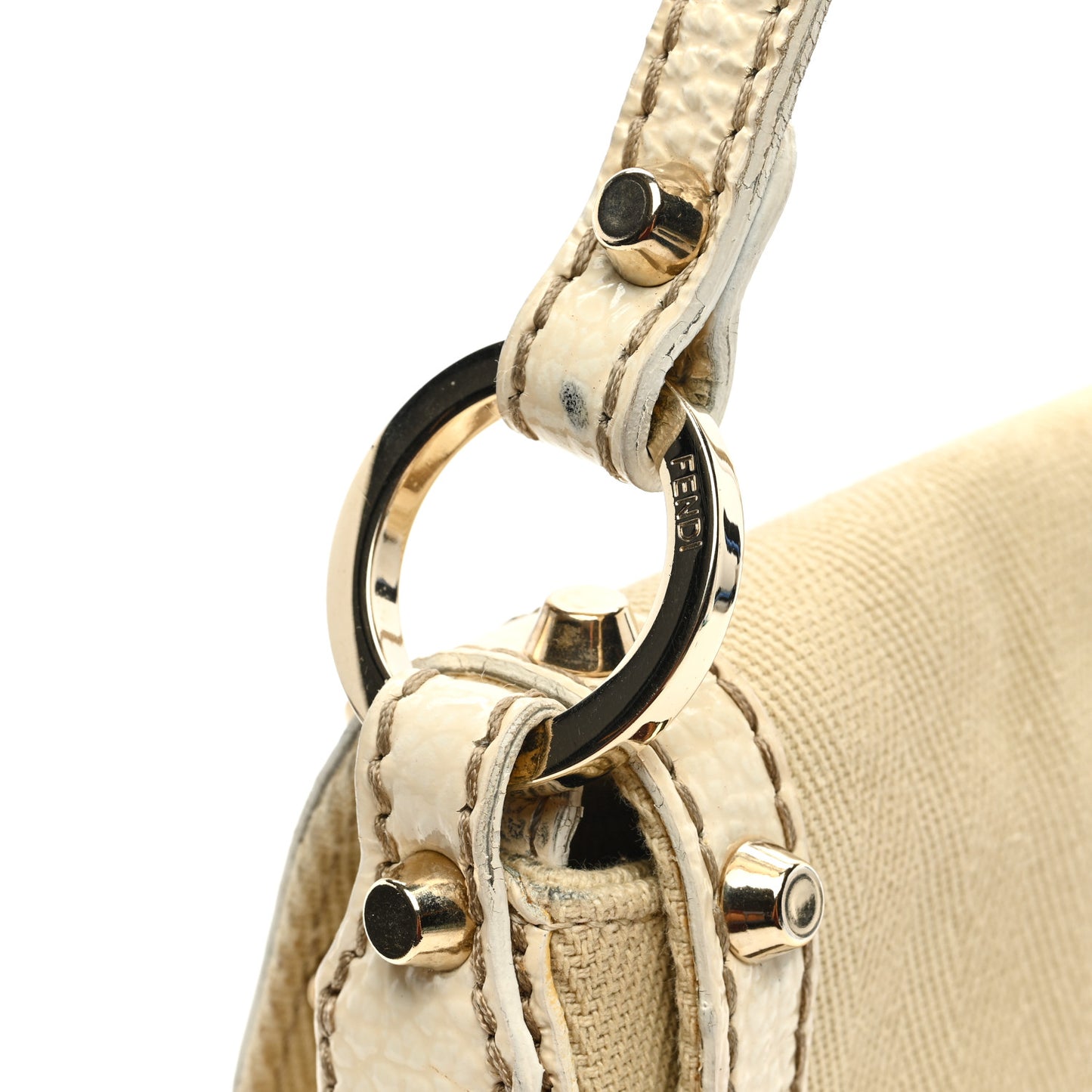 Canvas Small Chef Shoulder Bag White