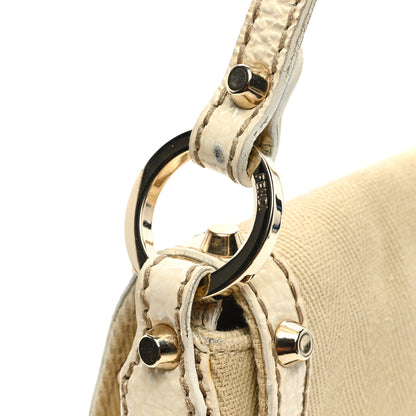 Fendi Canvas Small Chef Shoulder Bag White 10 of 11