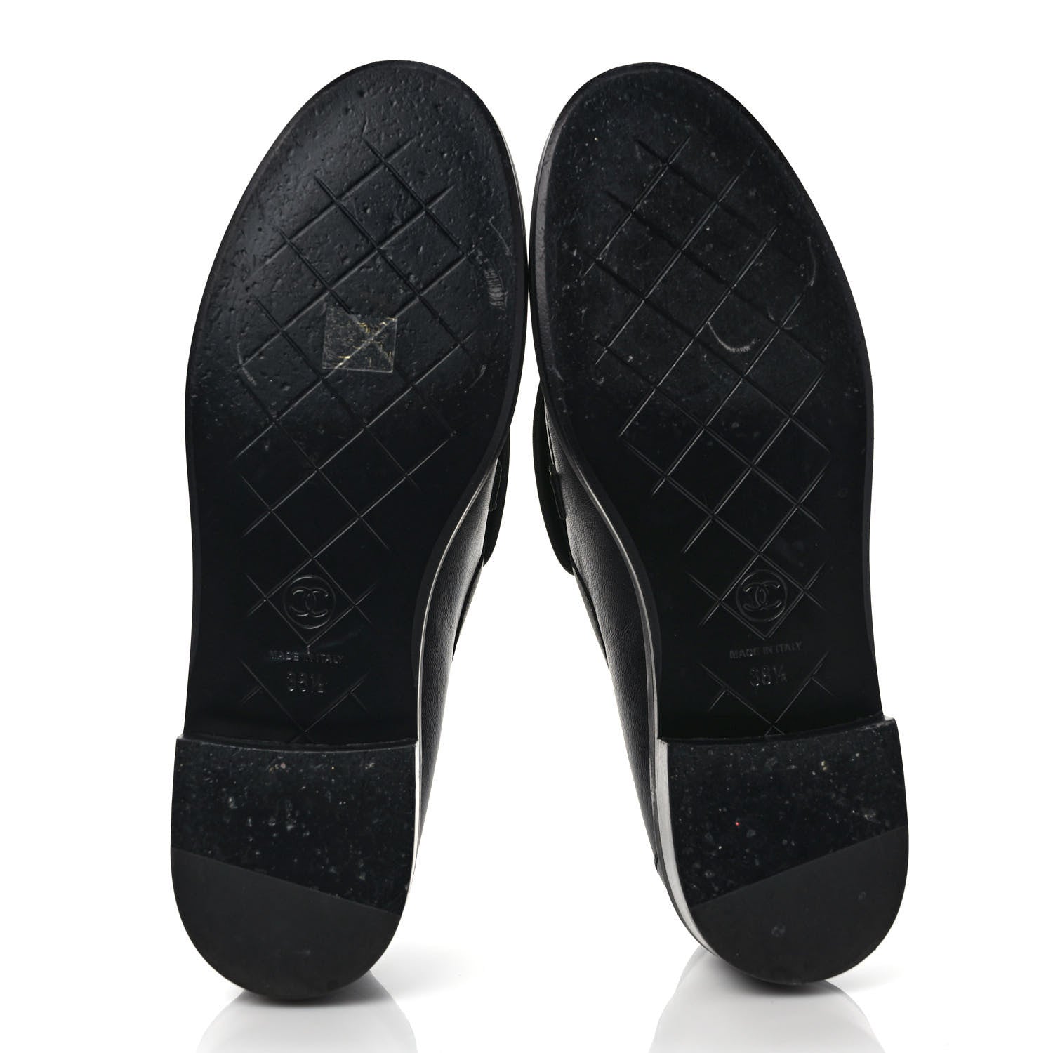 Chanel Lambskin Quilted CC Turnlock Loafers 38.5 Black 5 of 9