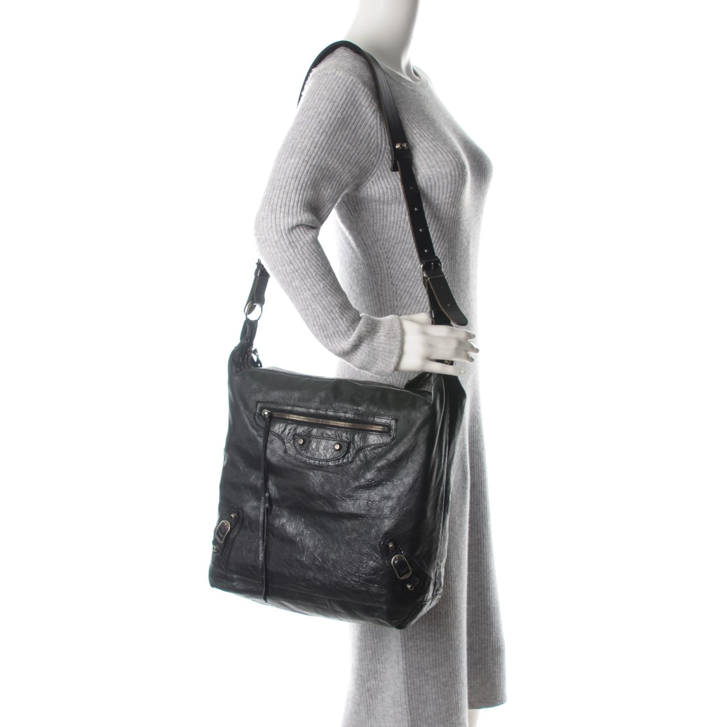 Agneau Mens Day Messenger Black