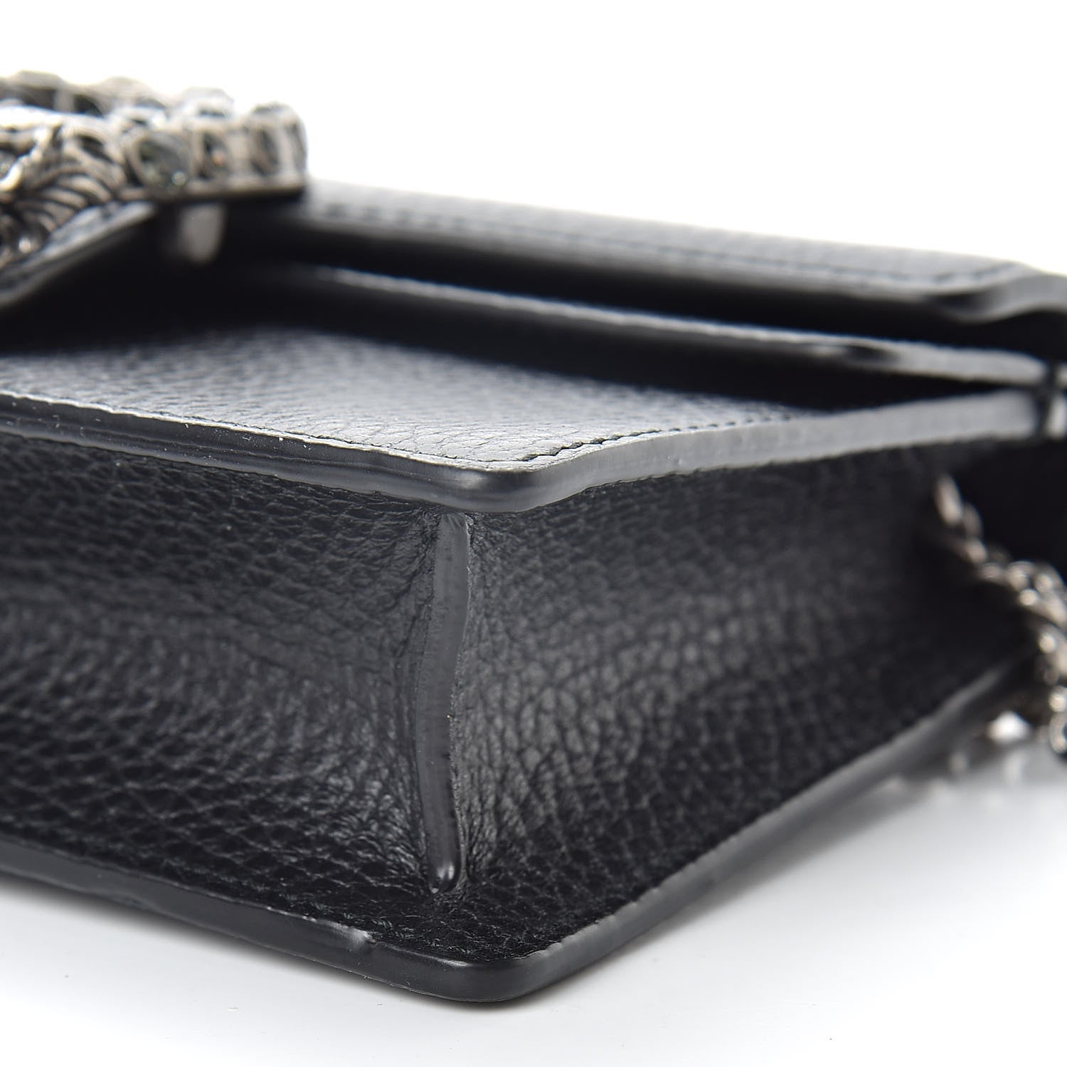 Gucci Calfskin Super Mini Dionysus Shoulder Bag Black 9 of 9