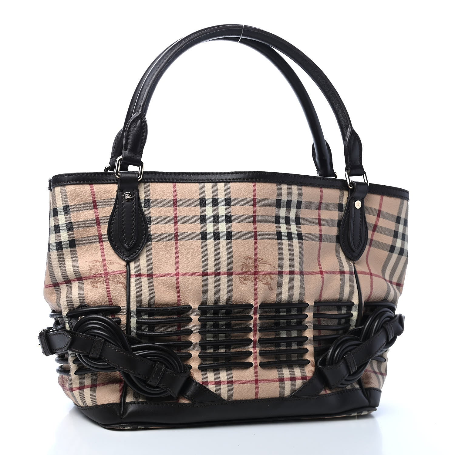 Burberry Haymarket Check Tote Chocolate 3 of 11