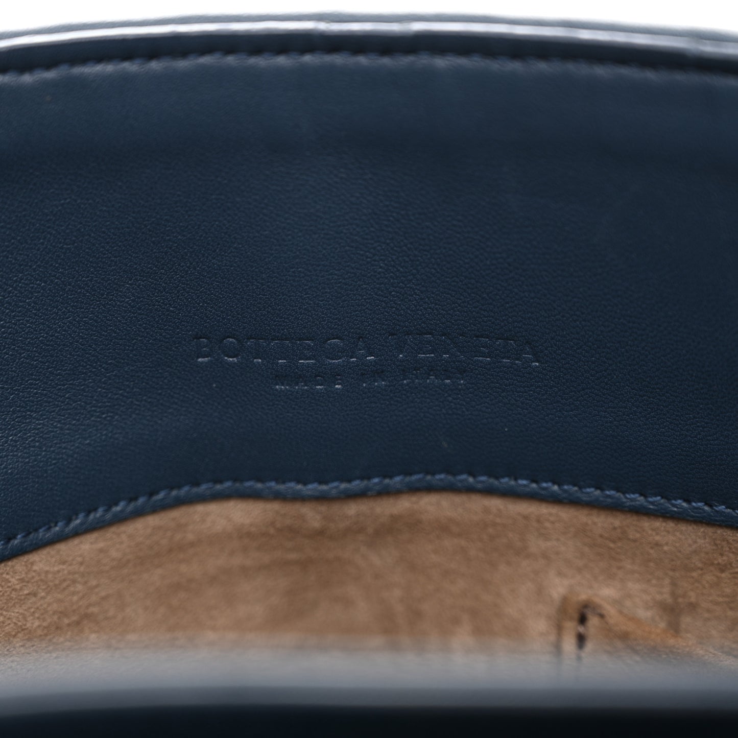 Nappa Intrecciato Medium Olimpia Shoulder Bag Denim