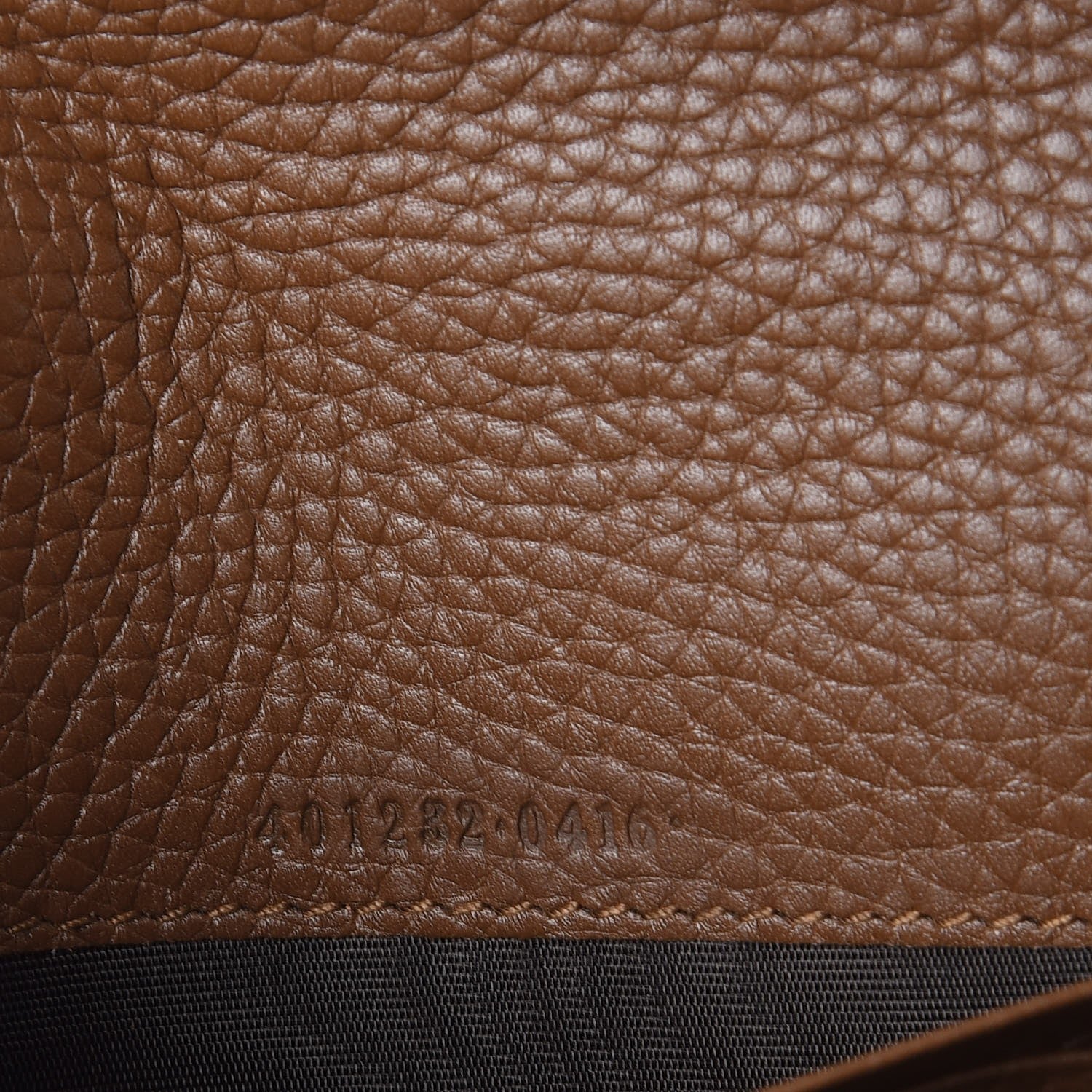 Gucci Cellarius Calfskin GG Marmont Chain Wallet Nut Brown 8 of 8