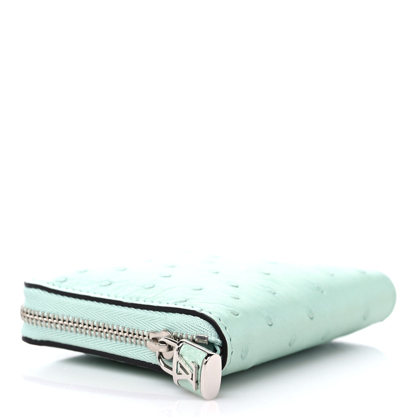 Ostrich Zippy Coin Purse Candy Green