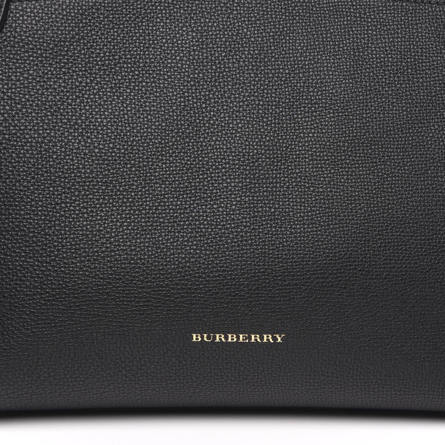 Burberry Derby Calfskin House Check Medium Welburn Tote Black 11 of 11