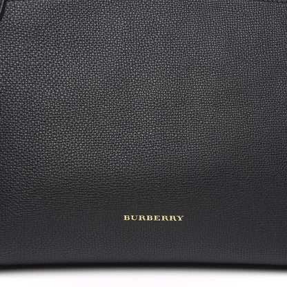 Burberry Derby Calfskin House Check Medium Welburn Tote Black 11 of 11
