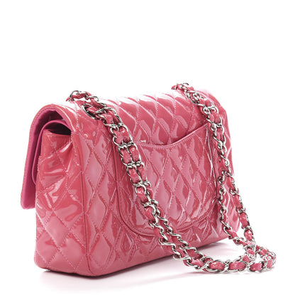 Chanel Patent Quilted Medium Double Flap Fuchsia 2 of 13