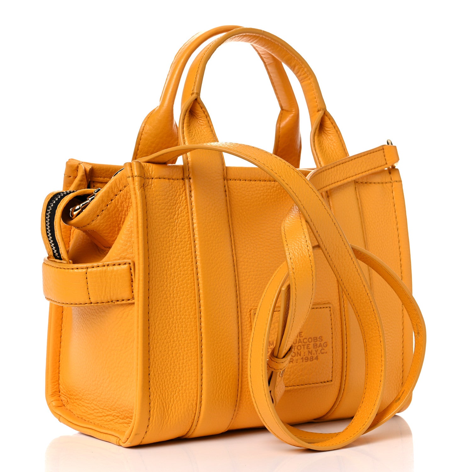 Marc Jacobs Grained Calfskin Small The Tote Bag Artisan Gold 3 of 22