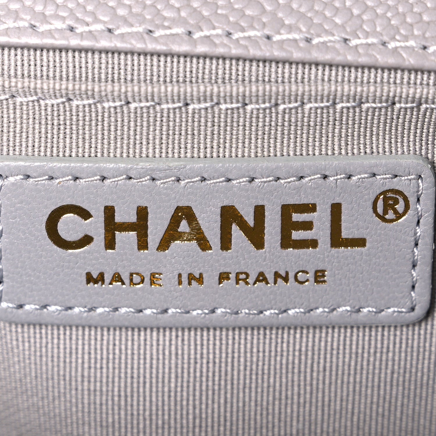 Chanel Caviar Quilted Chain Around Medium Boy Flap Grey 6 of 10