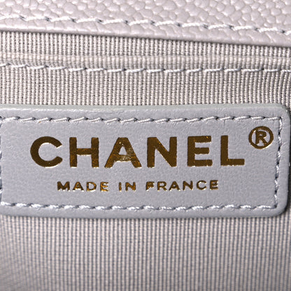 Chanel Caviar Quilted Chain Around Medium Boy Flap Grey 6 of 10
