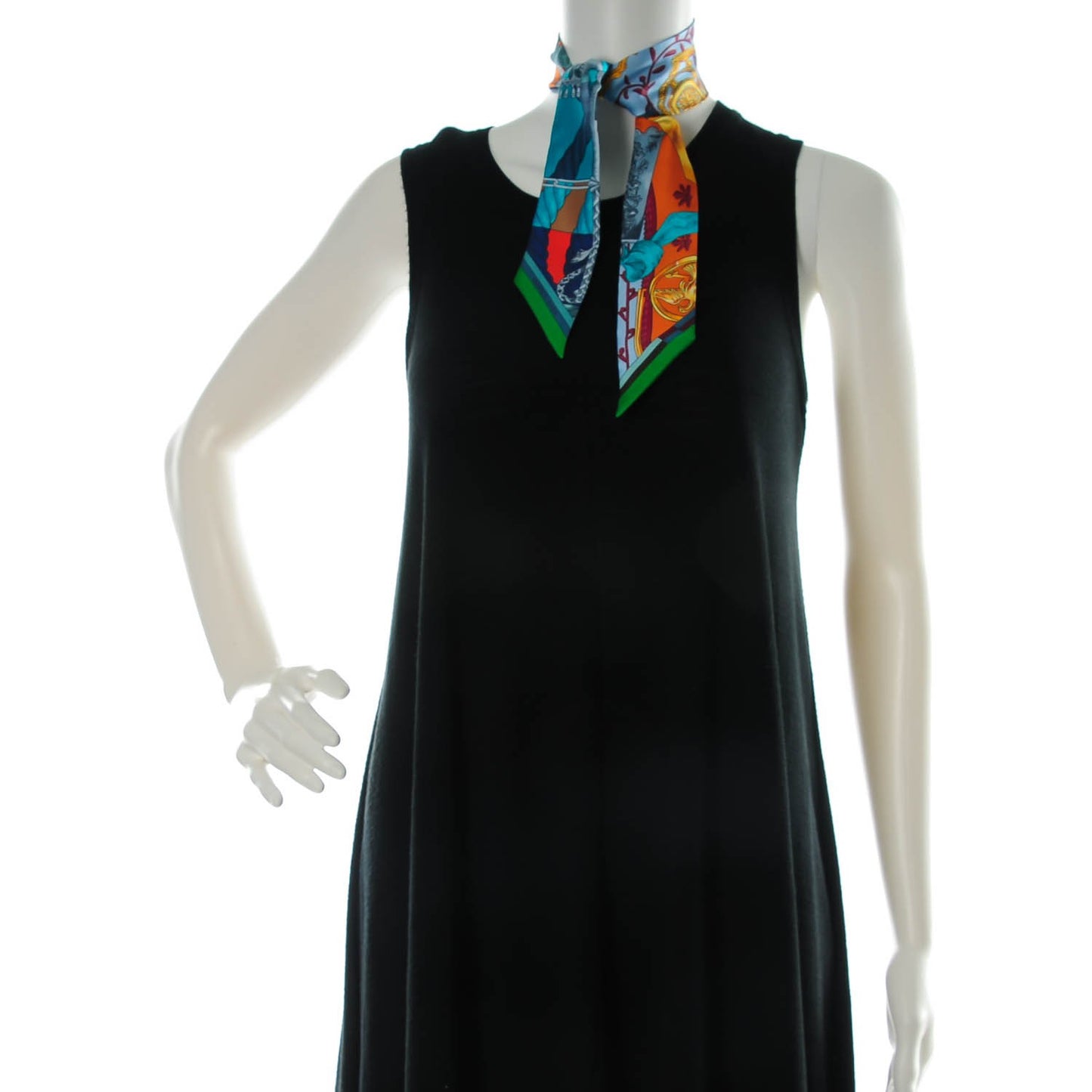 Silk Cavalleria D'Etriers Twilly Emeraude Orange Turquoise