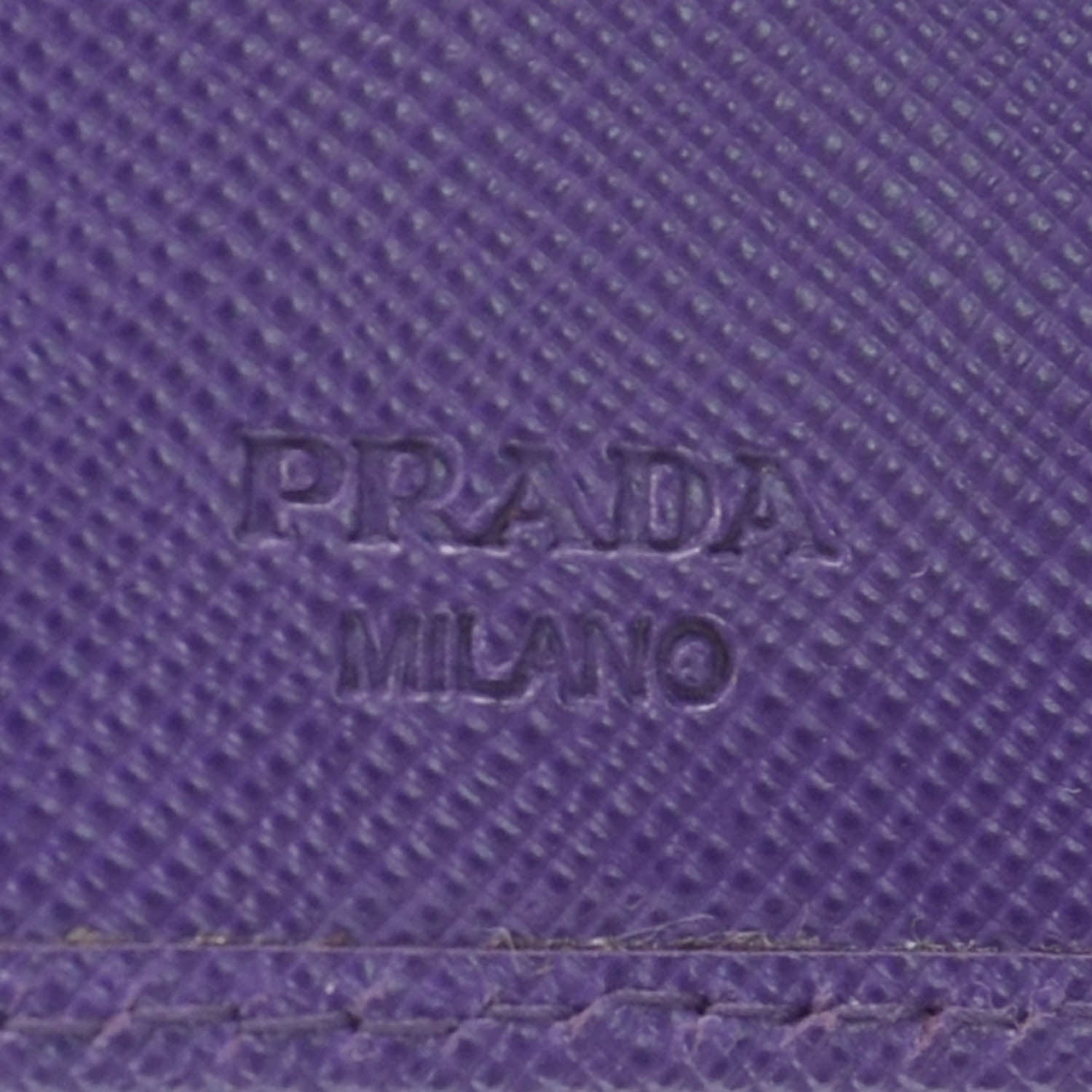 Prada Saffiano Compact Wallet Viola 4 of 8