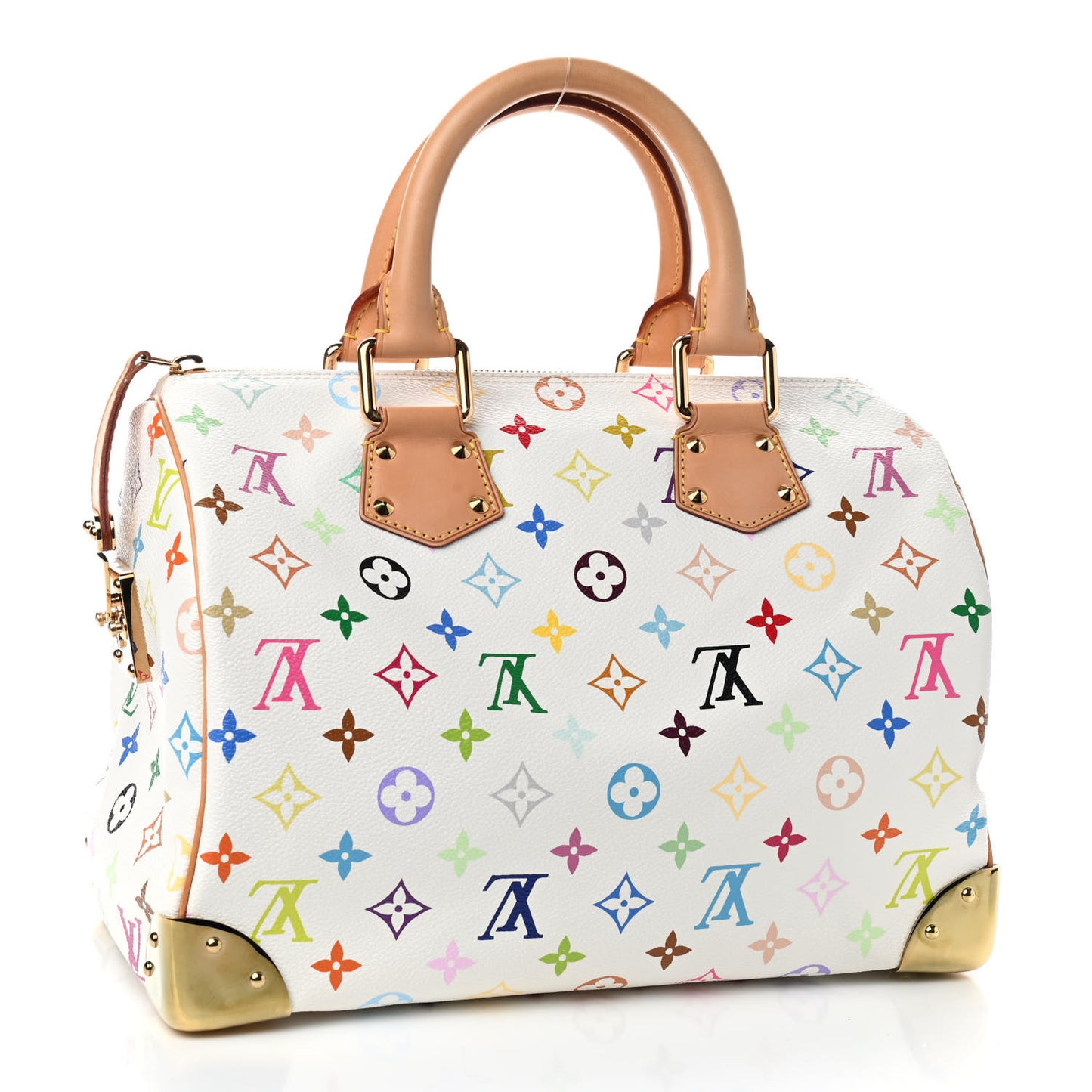 Monogram Multicolor Speedy 30 White