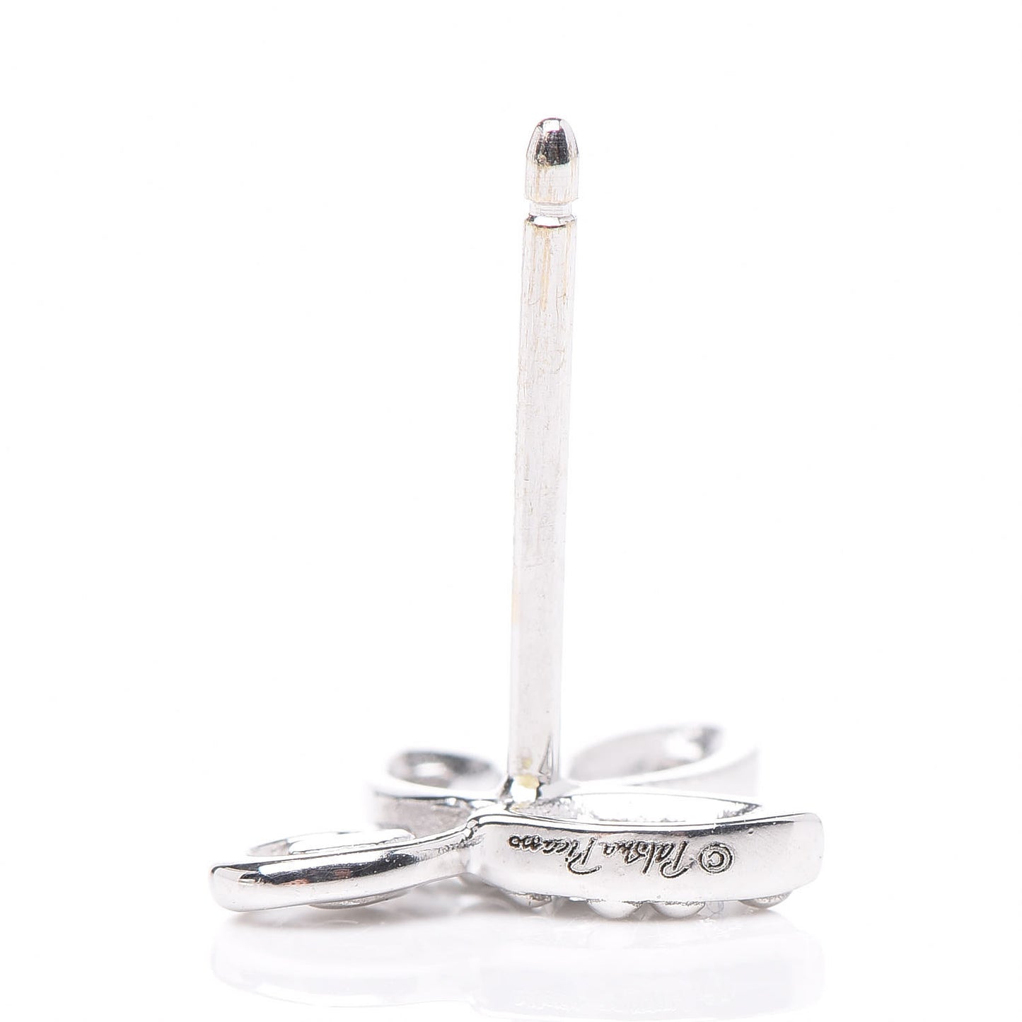 18K White Gold Diamond Paloma Picasso Olive Leaf Earrings