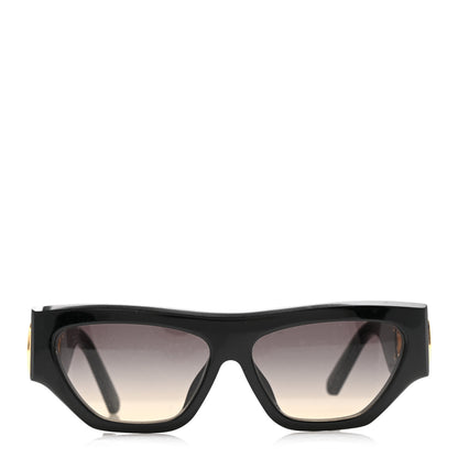 Louis Vuitton Acetate LV Link Square Sunglasses Z1661E Black 2 of 7
