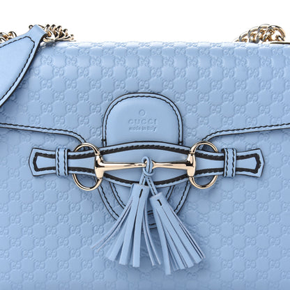 Gucci Microguccissima Medium Emily Chain Shoulder Bag Mineral Blue 11 of 12
