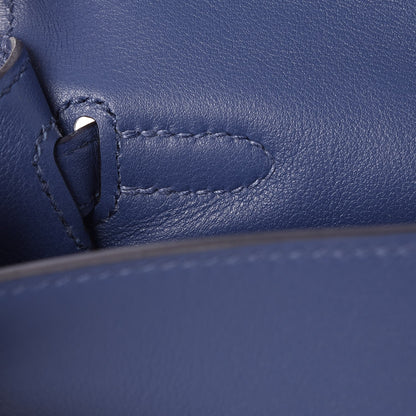Hermes Swift Kelly Pochette Clutch Bleu Brighton 20 of 27