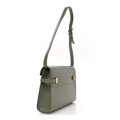 Saint Laurent Smooth Calfskin Small Manhattan Shoulder Bag Light Green 3 of 11