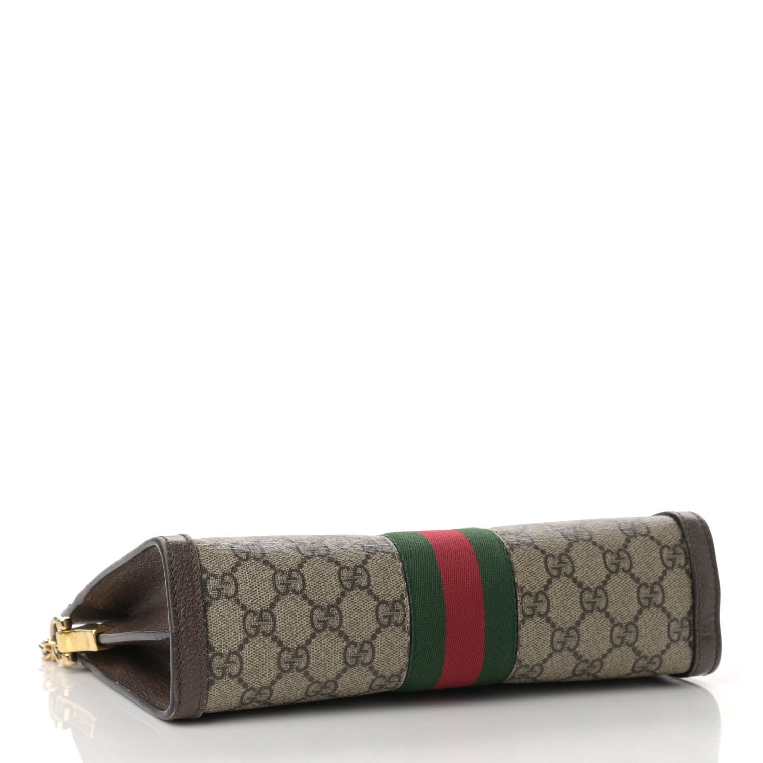 Gucci GG Supreme Monogram Web Small Ophidia Chain Shoulder Bag Brown 4 of 13
