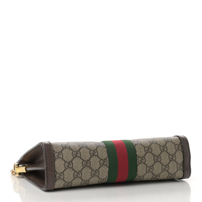 Gucci GG Supreme Monogram Web Small Ophidia Chain Shoulder Bag Brown 4 of 13